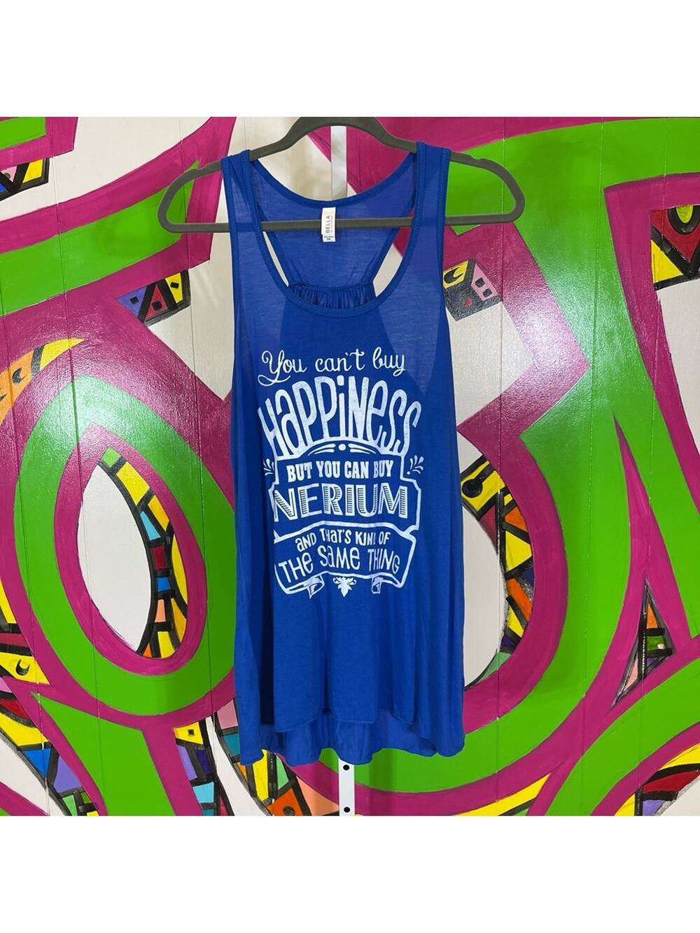 Bella Canvas, Nerium Graphic Racer Back Tank Top. Size 2XL. Pristine Condition!